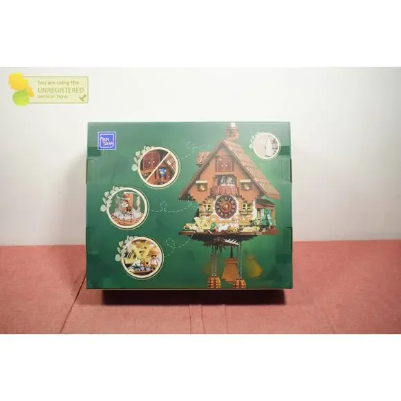 Pantasy Retro Cuckoo Clock Buildable Brick Block Set 85027 #
